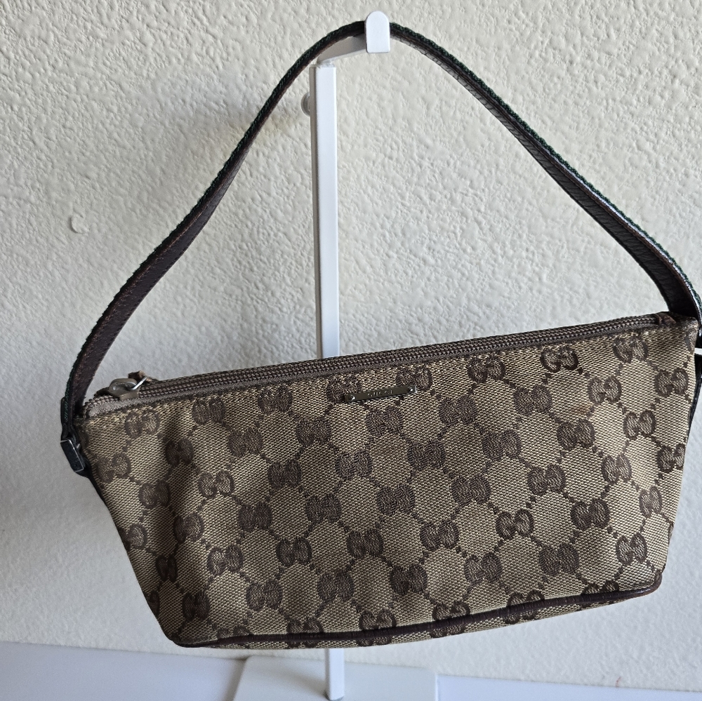 Gucci GG Canvas Boat Bag Brown - Picture 2 of 16